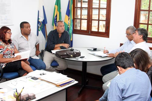 Os secretários Eraldo Bacelar e Orávio de Campos consideraram a reunião como das mais proveitosas (Foto: Gerson Gomes)