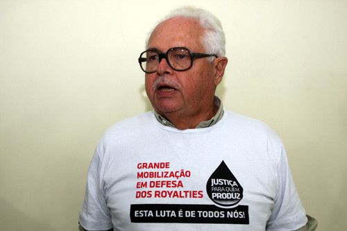 O sindicalista, José do Amaral, diz que o movimento é contra a indignidade (Foto: César Ferreira)