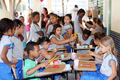 Os trabalhos são desenvolvidos todos os sábados em diferentes escolas da rede municipal (Foto: Antônio Leudo)