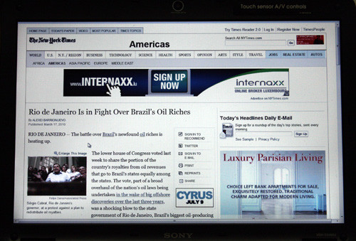 O site do jornal americano fala do ato e cita Campos como a maior cidade produtora do país (Foto: Antônio Leudo)