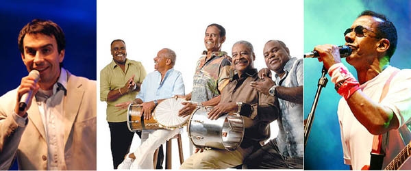 O Padre Fábio de Melo se apresenta no domingo; Fundo de Quintal, na sexta-feira; e Jorge Ben Jor, no sábado (Foto: Divulgação)