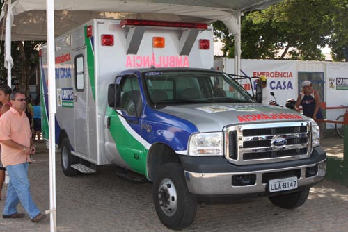 De sexta-feira (04) a terça-feira (08) de Carnaval, haverá uma ambulância do tipo UTI do Programa Emergência em Casa, com médico e enfermeiro, na área do show, na Aldeia do Sol, próximo ao palco oficial (Foto: Gerson Gomes)
