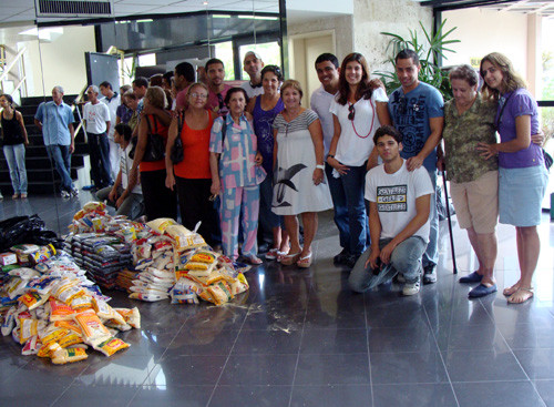 Cada uma das três instituições assistenciais recebeu 190 quilos de alimentos (Foto: Divulgação)