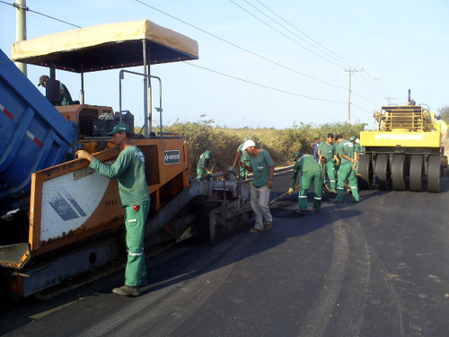 Entre as estradas baixada, na Linha do Limão, as obras estão 50% concluídas (Foto: Divulgação)