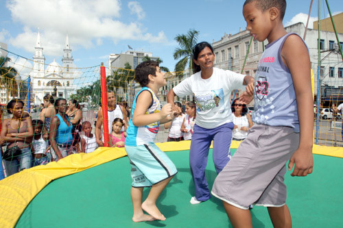 Brincadeira de Criança presente no Dia de Conscientização Mundial do Autismo (Foto: Rogério Azevedo)