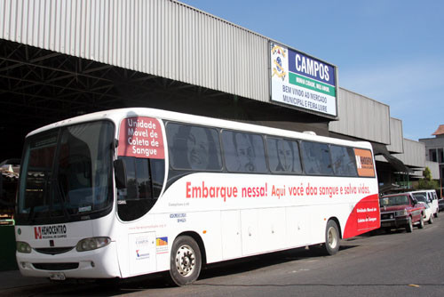 O onibûs do Hemocentro percorre Campos, região e outros municípios (Foto: Check)