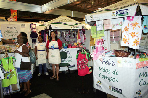 Na Fepe a Feira Mãos de Campos está fazendo sucesso (Foto: Antônio Leudo)