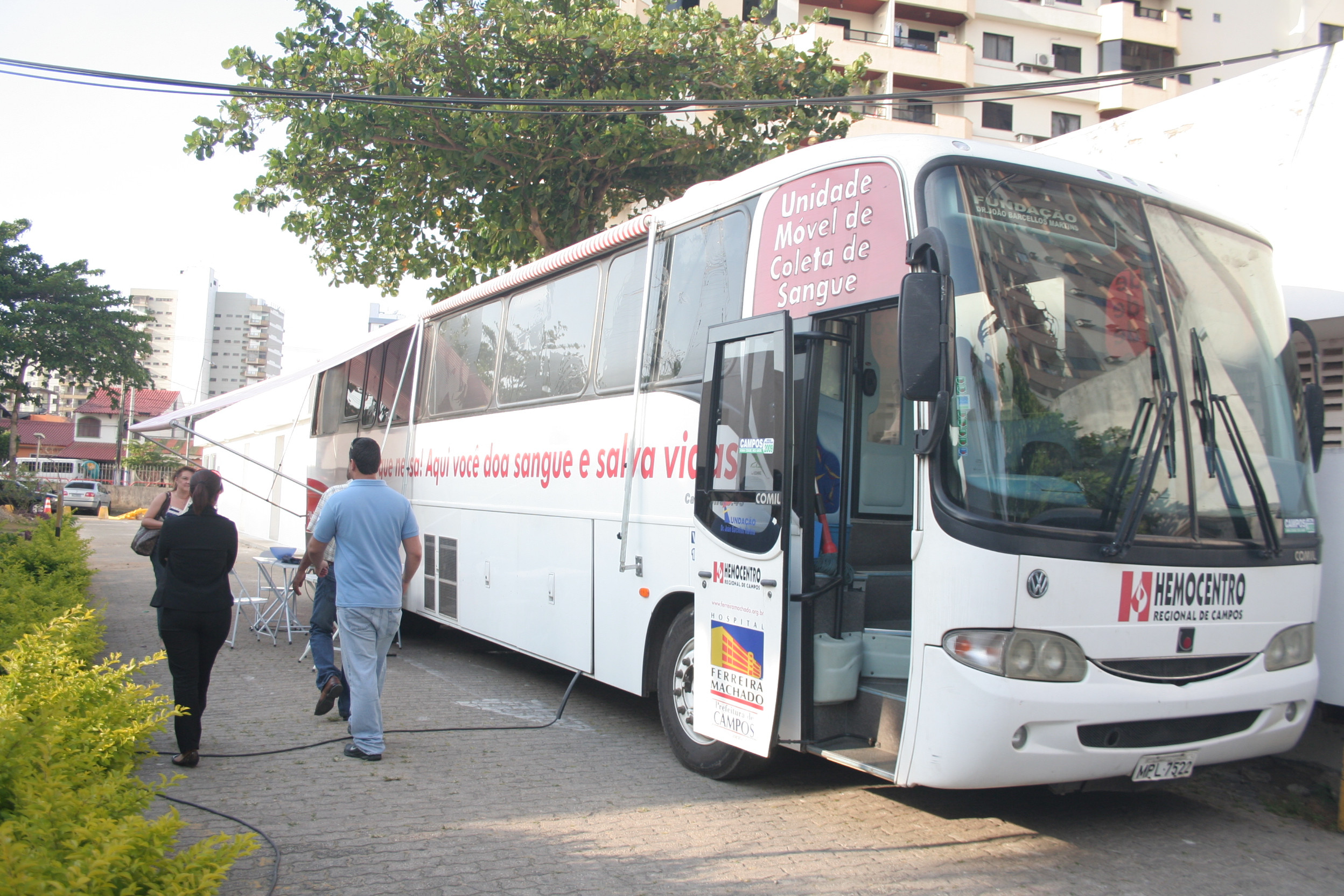 Mais uma vez o ônibus do Hemocentro estará presente na sede da Prefeitura (Foto: Antônio Leudo)