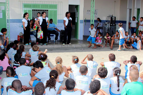 O Projeto Incursão Poética foi à Escola Municipal Pequeno Frederico, na localidade de Ururaí. (Foto: Jônatas Manhães)