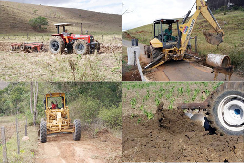 Cada ADR conta com máquinas e implementos agrícolas, como tratores, arados e grades preparadoras do solo (Foto: Divulgação)