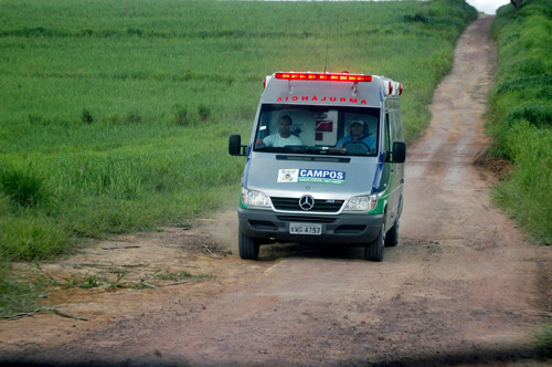 A equipe da ambulância realizou sete atendimentos com transferência de pacientes (Foto: Check)