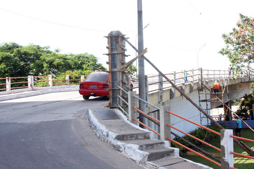 Apesar da conclusão dos reparos, pintura deve ser feita ainda esta semana (Foto: Gerson Gomes)