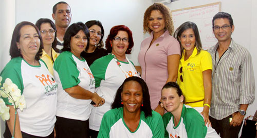 A secretária, Izaura Freire, se reuniiu com representantes do Projovem e da Special Olympics (Foto: Rodolfo Lins)
