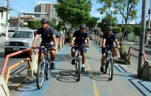 Os Guardas já estão atuando nas ciclovias (Foto: Check)