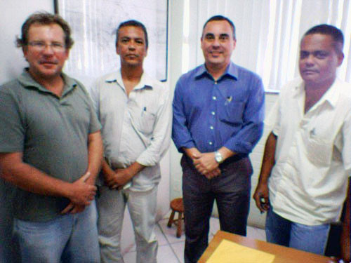 O secretário municipal de Meio Ambiente, Frederico Paes, esteve reunido com diretores da Secretaria de Meio Ambiente de Quissamã (Foto: Divulgação)