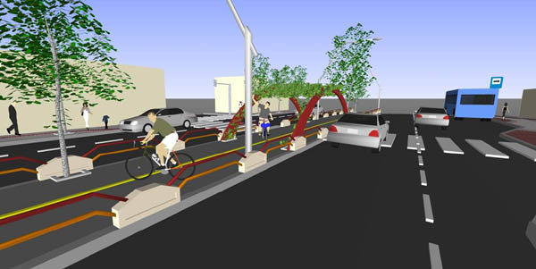 A  maquete da nova 28 de Março mostra as mudanças (Foto: Divulgação)
