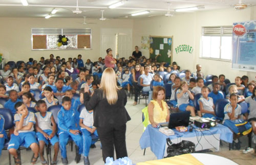 O projeto foi lançado no início do mês passado, na Escola Municipal Professora Lídia Leitão (Foto: Divulgação)