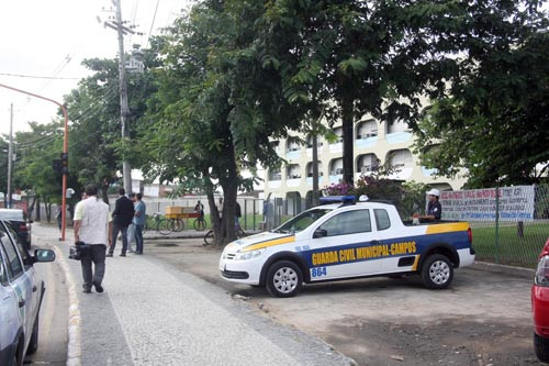 A Prefeitura de Campos montou uma grande estrutura para garantir a segurança dos candidatos (Foto: Roberto Jóia)