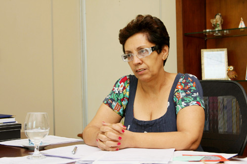 A secretária Joilza Rangel, disse que a secretaria todo ano participa do evento com muita garra (Foto: Secom)