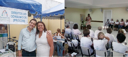 Dentro da programação da 58ª Festa de Nossa Senhora do Perpétuo Socorro, técnicos do Procon realizaram, nesta sexta-feira (22), ação de cidadania e saúde para conscientização dos moradores locais (Foto: Secom)