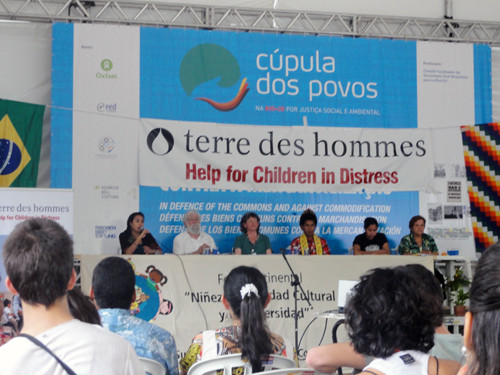 Equipe da secretária de Trabalho e Renda participaram do evento Humanidade 2012 durante a Rio + 20 (Foto: Divulgação)