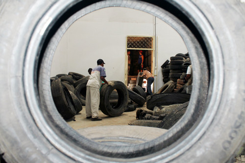 Em agosto, mais de 6.300 pneus são recolhidos do EcoPonto (Foto: Divulgação)
