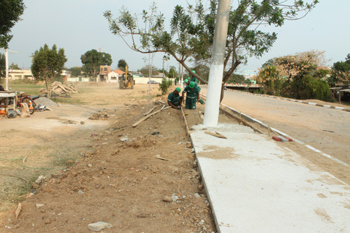 As obras, iniciadas há cerca de 15 dias, estão em fase inicial (Foto: Secom)