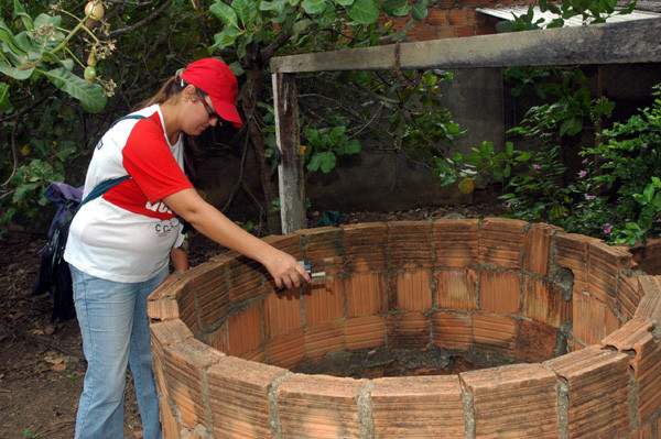O trabalho de combate à dengue é realizado diariamente (Foto: Check)