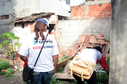 O mutirão da dengue percorre todo o município (Foto: Antônio Leudo)