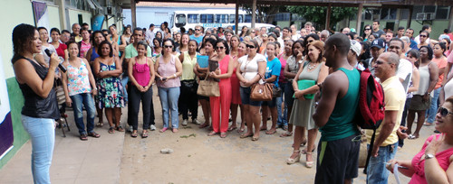 Servidores da Secretaria Municipal da Família e Assistência Social também estão na campanha ?Em defesa dos Royalties. (Foto: Divulgação)