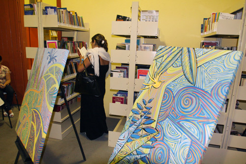 Na Casa de Cultura de Conselheiro Josino tem também exposição de trabalhos, como por exemplo, pintura em tela (Foto: Divulgação)