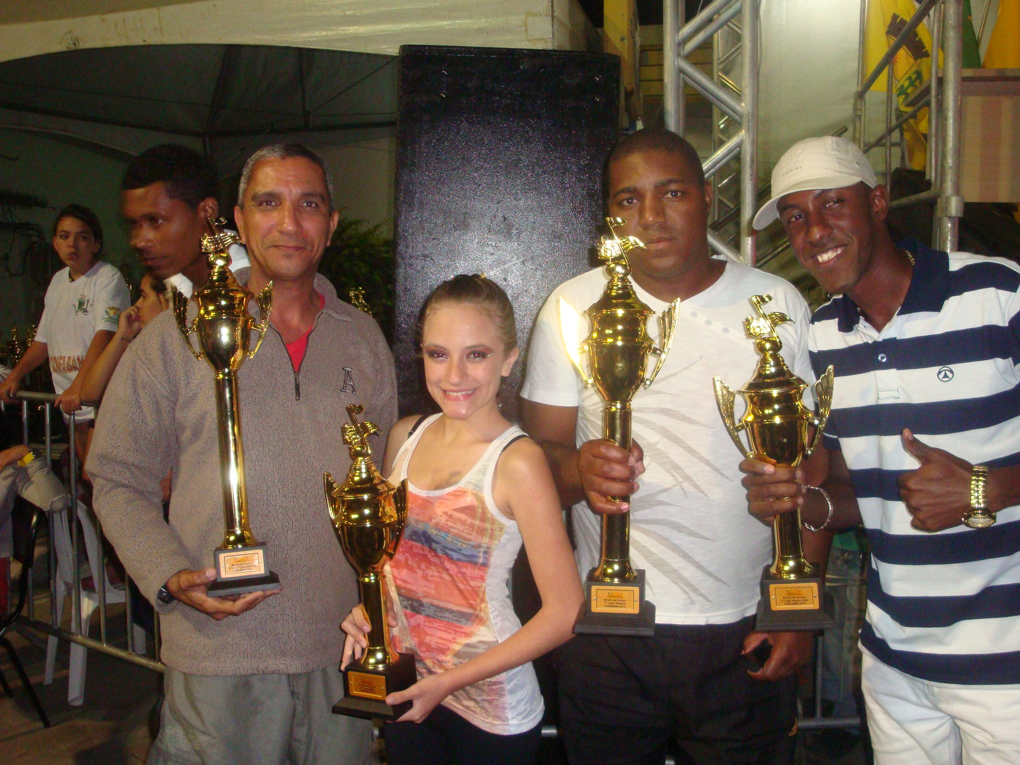 Banda de Tambores Antônio José Gonçalves (Tamusan) na premiação (Foto: Divulgação)