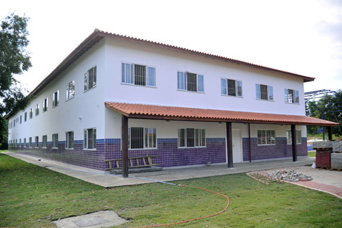 A Secretaria de Obras, Urbanismo e Infraestrutura finaliza a construção da Escola Municipal do Rio Preto, em Morangaba (Foto: Rogério Azevedo)