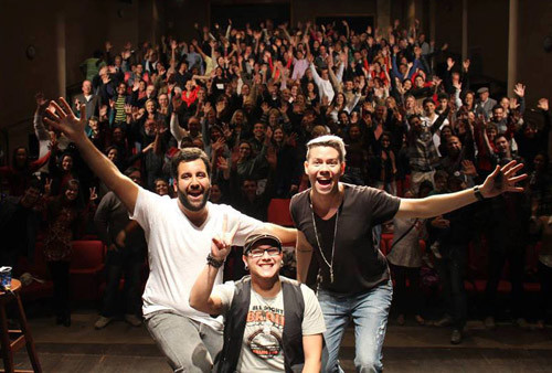 O grupo de stand-up comedy Três Tigres Tristes, será a atração do final de semana no Teatro de Bolso Procópio Ferreira (Foto: Divulgação)