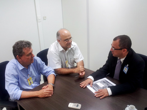 Secretário Wainer Teixeira com diretores da DAESP em São Paulo (Foto: Secom)