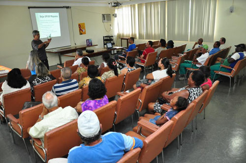 O minicurso foi realizado em parceria com a Emater, na Fundenor (Foto: César Ferreira)