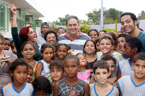 Na semana passada, o projeto recebeu a visita do Prefeito Nelson Nahim na Escola Municipal Leopoldino Maria, em Nova Goitacazes (Foto: César Ferreira)