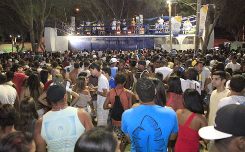 Após o show de Jammil, quem comandou a festa foi o grupo Só Marrento (Foto: Rodolfo Lins)