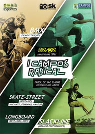 O evento vai reunir três modalidades: skate, patins e bicicleta. (Foto: Imagem Ilustrativa)