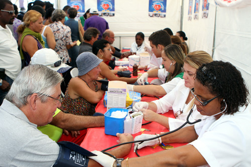 Nas Prefeituras Presentes existem atendimento médico em tdiferentes especialidades (Foto: César Ferreira)