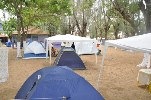 O camping da praia do Farol de São Tomé teve no Verão da Família 2014 um recorde de público. (Foto: Secom)