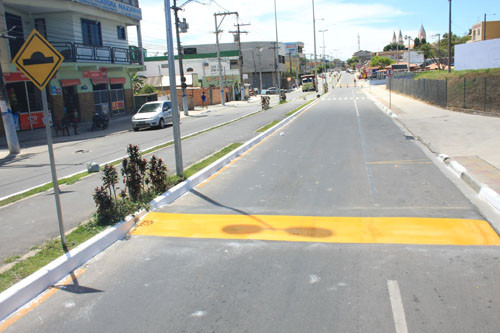 A obra beneficia cinco bairros e será inaugurada nesta sexta-feira (Foto: Secom)