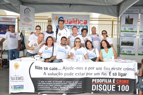 Programa Fortalecer da Fundação Municipal da Infância também esteve presente na festa de aniversário da cidade (Foto: Rogério Azevedo)