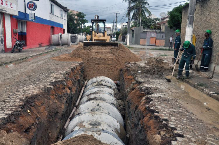 No Parque Rosário, por exemplo, estão sendo feitas intervenções nas ruas Machado de Assis, parte das ruas Carlos de Lacerda e Visconde de Itaboraí e a rua Cardoso de Melo. (Foto: Secom)