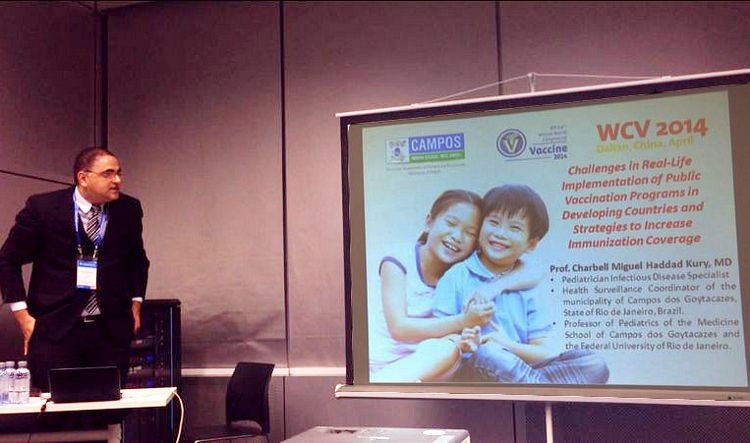 Charbell Kury ministrou palestra sobre os desafios da vida real na introdução de vacinas nos países em desenvolvimento (Foto: Divulgação)