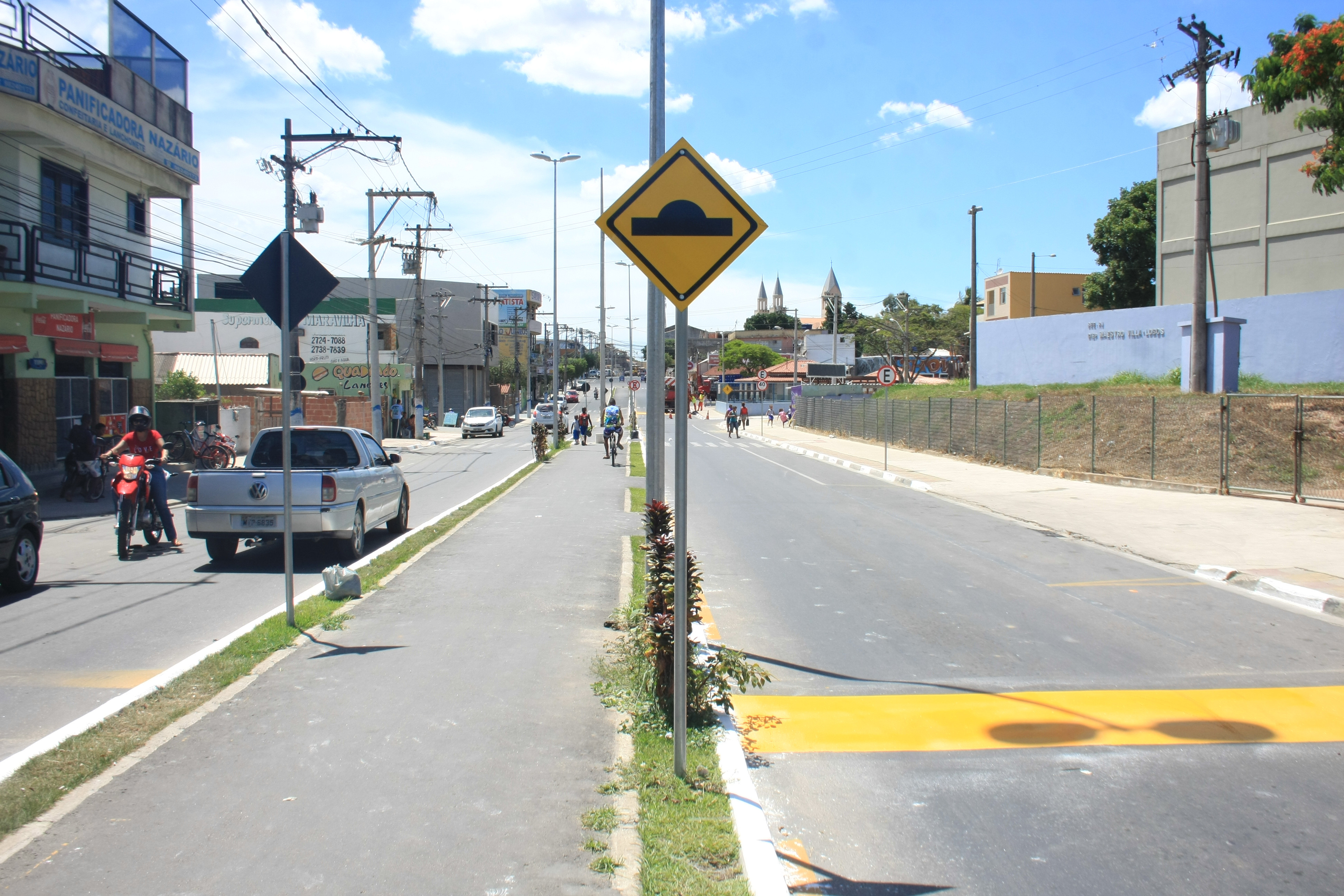 As obras da Nazário Pereira Gomes beneficiam moradores do Fundão, Cidade Luz, Santa Helena e São José, entro outros bairros adjacentes (Foto: Secom)