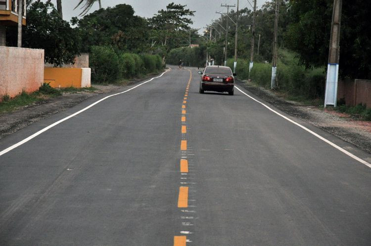 A nova estrada também já está sinalizada (Foto: Secom)