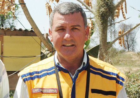 O subsecretário de Defesa Civil de Campos, major Edison Pessanha, participou da solenidade (Foto: Secom)