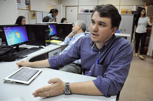 Segundo o presidente da FMIJ, Thiago Ferrugem, a visita nas casas de acolhimento tem a finalidade de mostrar às crianças e aos adolescentes que eles são amados e queridos por toda a sociedade (Foto: Antônio Leudo)