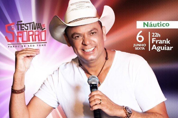 O cantor Frank Aguiar vai comandar a festa nesta sexta, a partir das 22h, em frente ao Clube Náutico (Foto: Divulgação)